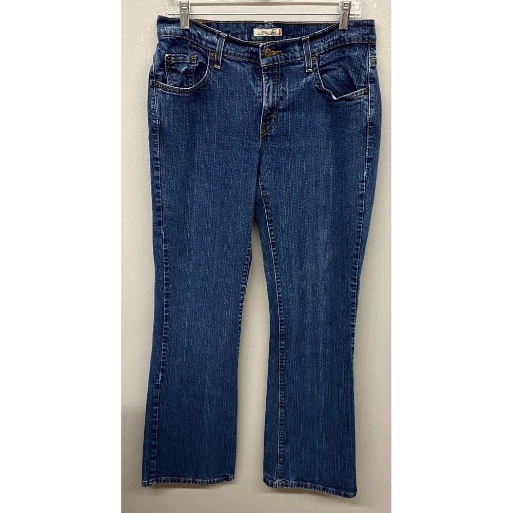 Levis 529 Curvy Bootcut Jeans Womens 12M Blue Denim Cotton Stretch Everyday Wear